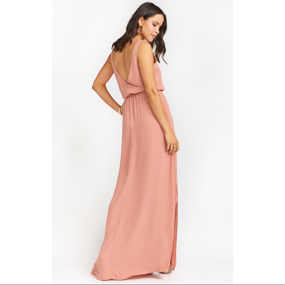 Show Me Your Mumu Kendall Dress in Rustic Mauve Crisp Size XS - Picture 3 of 10
